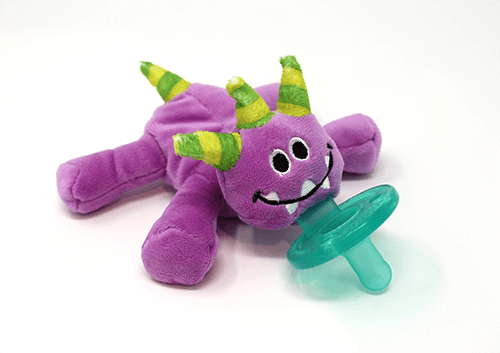 purple monster wubbanub pacifier
