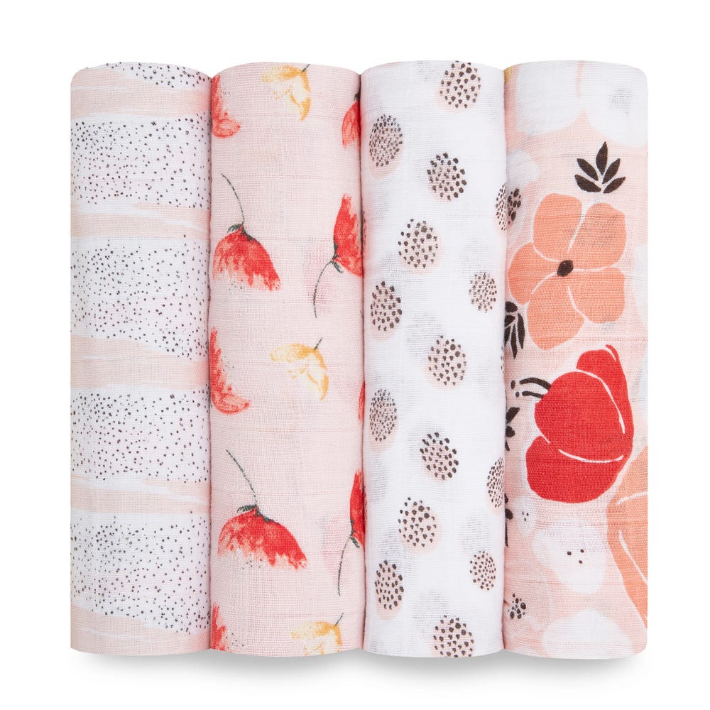 Swaddle Blankets – 4 Pack