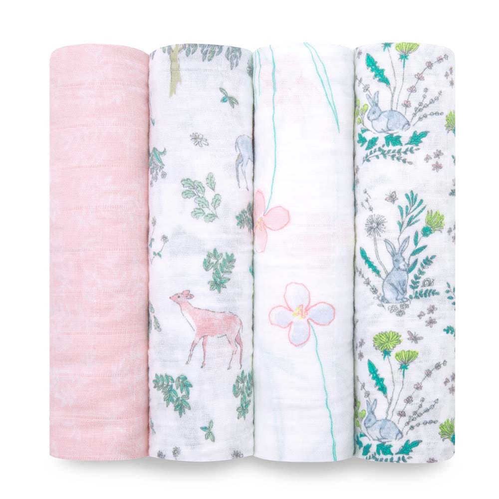 Swaddle Blankets – 4 Pack