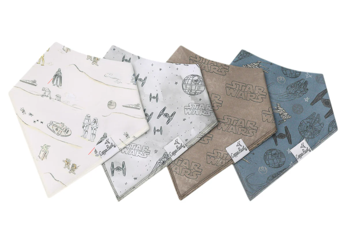 Copper Pearl Bandana Bibs